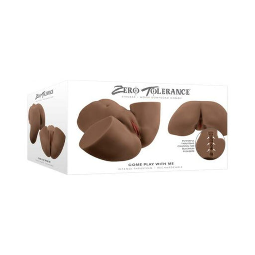 Zero Tolerance Come Play With Me Rechargeable Vibrating Thrusting Stoker Tpe Dark - SexToy.com