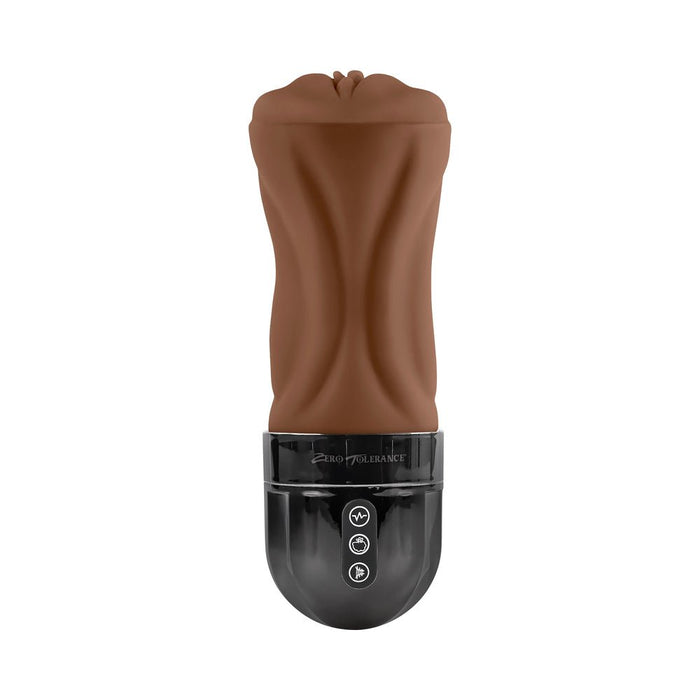 Zero Tolerance Tight Lipped Rechargeable Stroker With Suction Dark - SexToy.com