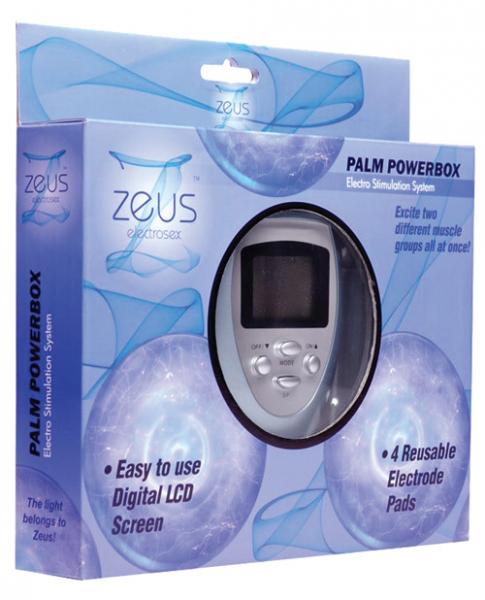 Zeus 6 Mode Palm Power Box With Pads | SexToy.com