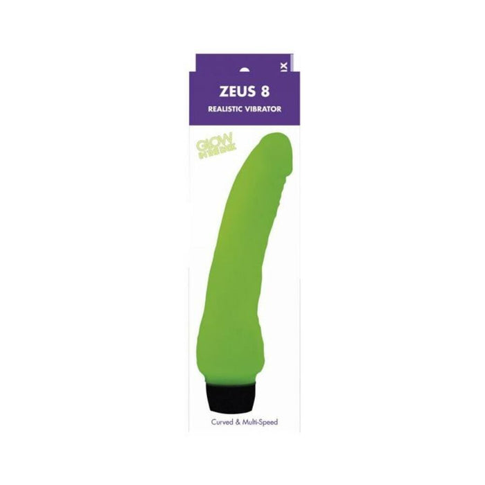 Zeus 8 inches Glow Realistic Vibe Kinx - SexToy.com