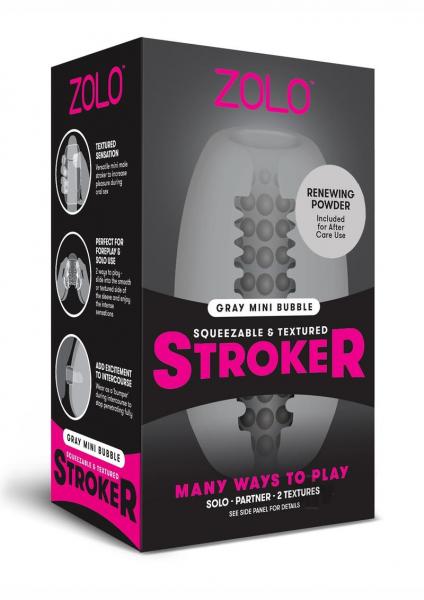 Zolo Mini Stroker Dome Grey | SexToy.com