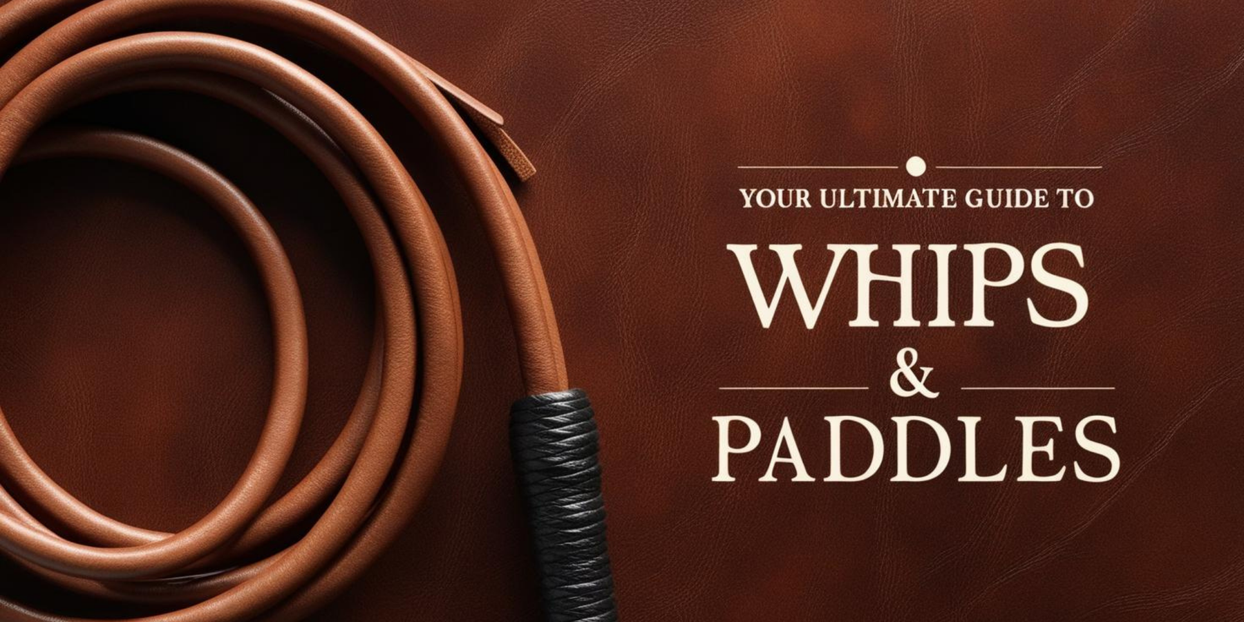 Your Ultimate Guide to Whips & Paddles