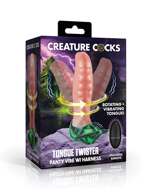 Creature Cocks Tongue Lasher Panty Vibe w/Harness