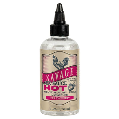 Savage Sex Sauce Hot Strawberry 1.69oz