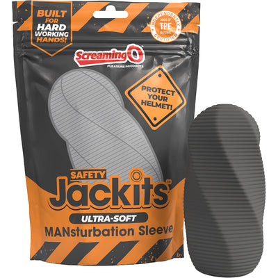 Screaming O Safety Jackits Ultra-Soft Mansturbation Sleeve Grey