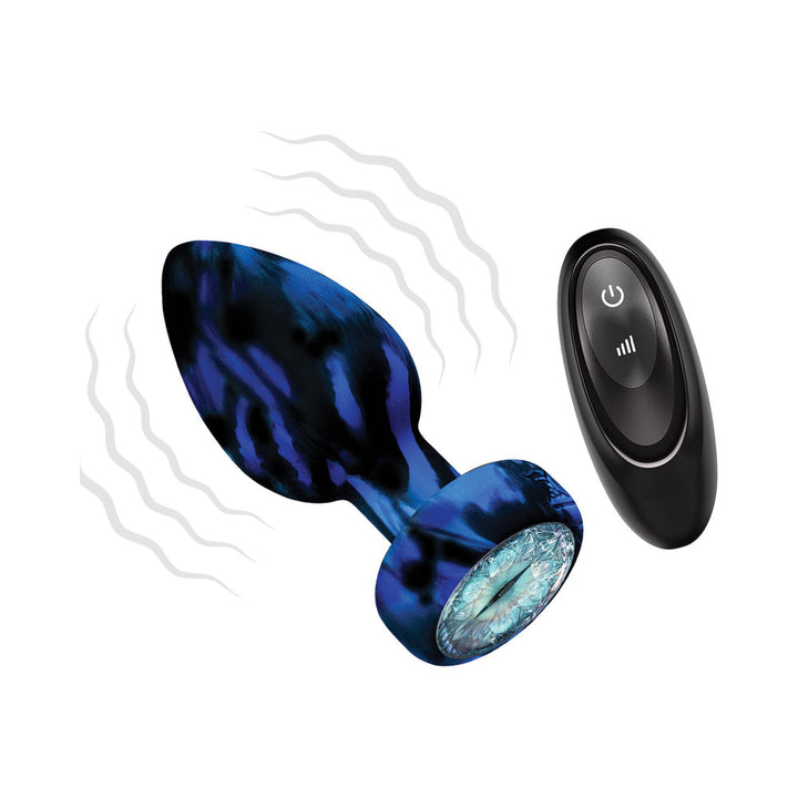 Monster Romance Horrifye Light Up Tushy Plug W/Remote Control Black - product view 2