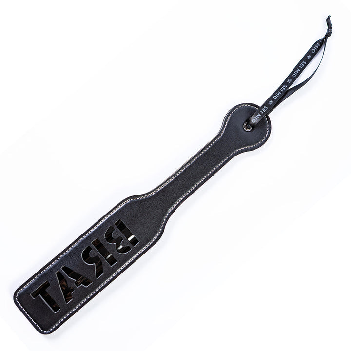 SEI MIO Mark My Words Brat/Slut Double-Sided Impression Paddle - product view 2