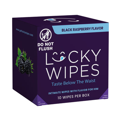Sweetums Lucky Wipes Black Raspberry Flavor 10-Pack