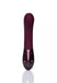 Plum-colored Hot Octopuss Kurve G-spot vibrator with ergonomic shape and dual motor controls on a reflective surface.