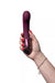 Hand holding a plum-colored Hot Octopuss Kurve G-spot vibrator with control buttons visible on the handle.