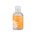Clear 4.2oz bottle of Sliquid Sizzle natural stimulating lubricant with bright orange label and white cap