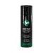Black and green bottle of ID Millennium long-lasting pure silicone lubricant, 2.2 fl oz, with clear minimalist design.