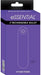 Essential Powerbullet 3-inch rechargeable vibrating bullet with 9 functions in purple packaging.