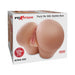 Packaging box of a realistic male masturbator with a large bubble butt design in lifelike skin tone.