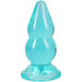 Crystal Jellies Double Pop Plug 6 Inch Teal