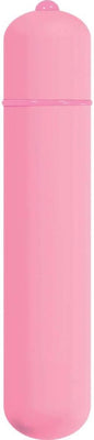 Compact pink mini vibrator with smooth finish and rounded tip for discreet personal use.