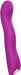 Purple silicone G-spot vibrator with ergonomic curved design and control buttons on the base.