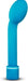 Blue G Slim Petite vibrator with a curved, bulbous head and smooth satin finish for targeted stimulation.