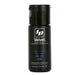 Small black bottle of ID Velvet silicone body glide lubricant with blue molecular design and flip-top cap.