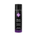 Black and purple bottle of ID Silk Hybrid Lubricant with water and silicone blend for long-lasting natural feel.