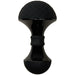Black Vive Enoki bendable massager with textured silicone head and sleek ergonomic handle design
