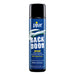 Bottle of pjur Back Door water-based anal lubricant with hyaluronan, 3.4 oz, blue label and black cap.