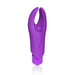 Compact purple 4b Demon Finger Vibrator with flexible horns and a central pleasure bead, designed for targeted stimulation.