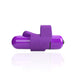 Purple 4b Fingo Slim finger vibrator with ergonomic loop and compact bullet design on white background.