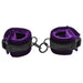 Merci Velvet Wrist Cuffs Violet/Black