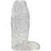 Titanmen Cock Sleeve With Ball Strap 5 Inch Clear