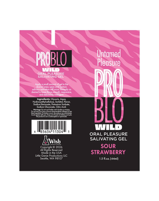 Problo Wild, Oral Pleasure Salivating Gel, Sour Strawberry 1.5oz