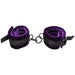 Merci Velvet Ankle Cuffs Violet/Black