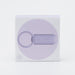 Packaging box of the Iroha Svr Ring compact lavender silicone vibration device with a circular handle.
