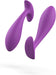 Purple silicone prostate massager with tapered head and flared base, designed for comfortable and secure wear.