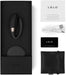 LELO Tiani 2 couples massager with remote, USB charging cable, warranty card, user manual, and black storage pouch in packaging.