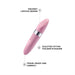 Pink compact massager with discreet lipstick design, travel-ready size, and sculpted tip for focused pleasure by Lelo Mia 2.