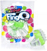 Color Pop Fing O Tip fingertip vibrator in green with textured surface and stretchy strap, shown in colorful packaging.