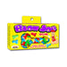 Bright yellow box of Blow Job gum with colorful fruit-flavored pieces and playful cartoon character on packaging.