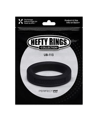 Perfect Fit Hefty Ring 1.4" Silicone - Black