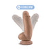 7-inch flexible brown dildo with suction cup base demonstrating adjustable spine movement.