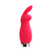 VeDO Crazzy Bunny rechargeable mini vibrator in bright pink with a smooth, curved design and silver base.