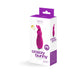 VeDO Crazzy Bunny rechargeable mini vibe in purple with 10 vibration modes shown in product packaging.