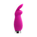 VeDO Crazzy Bunny rechargeable mini vibrator in bright pink with smooth silicone and silver base detail.