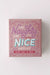The Naughty and Nice Dates Kit box in pink with decorative lettering highlighting over 100 unique date ideas.