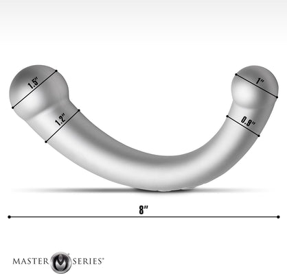 10x Vibra-crescent Vibrating Silicone Dual-ended Dildo