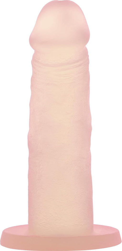 Peach-colored realistic silicone dong with suction base from Addiction Cocktails collection, 5.5 inches long.