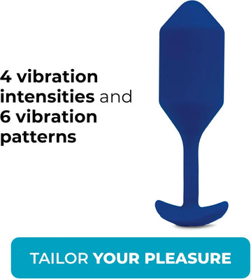b-Vibe Vibrating Weighted Snug Plug XL - 247 g Navy