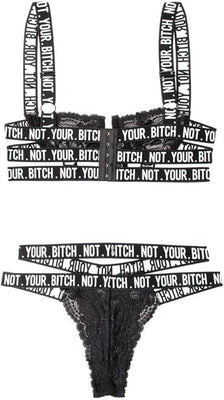 Fantasy Lingerie Vibes Not Your Bitch Bra & Panty