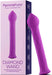 Purple textured flexible wand vibrator with diamond pattern and pointed tip next to its Femme Funn Diamond Wand packaging box.