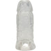 Titanmen Cock Sleeve With Ball Strap 4.5 Inch Clear